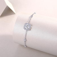 Zanlong 13465 vente chaude Fine chaîne lien Bracelets 925 argent et diamant Moissanite mode bijoux Bracelets & Bracelets