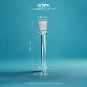 Tubo de Conexión de Vidrio de Grado Laboratorio con Junta de Aplastamiento Estándar, Vidrio de Laboratorio Resistente al Calor para Experimentos Químicos - Product Image 1