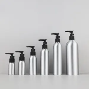 Unterschied liche Kapazität der Lotion Aluminium flasche mit Pumpe 30ml 50ml 100ml 150ml 250ml 500ml