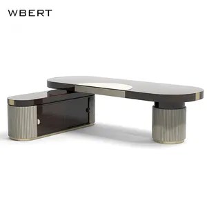 WBERT современный письменный стол Роскошный итальянский компьютерный стол из массива дерева простой Nordic Boss стол Спальня Улучшенная поисковая система