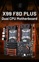 HUANANZHI X99 F8D PLUS LGA 2011-3 XEON X99 Motherboard Mendukung Intel Dual CPU E5 2640 2666 2670 2696 V3 V4 DDR4 RECC NVME RU