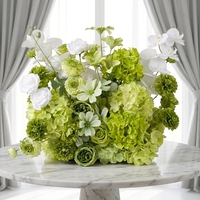 Hortensia Borgoña de Tacto Real de 40 cm, Phalaenopsis de Seda en Cascada, Bola de Flores de 70 cm para Centro de Mesa de Boda, Flor para Boda