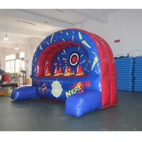 Château Gonflable avec Tir au Cible, Jeux de Carnaval, Cibles Flottantes, Mur Nerf, Souffleur Géant en PVC, Garantie 3 Ans, Unisexe, 14 Ans et Plus