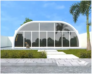 Top Quality Outdoor Fast install Prefabricated Luxury villa EPS Prefab Dome House For Sale