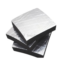 Isolation en mousse de caoutchouc avec feuille d'aluminium pour isolation thermique HVAC
