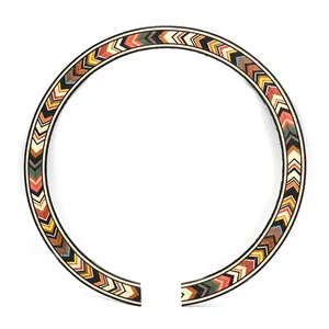 110*11mm Inlay bằng gỗ Soundhole Rosette Acoustic Guitar Rosette để bán