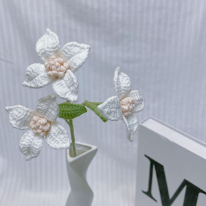 Flores al por mayor Don't Forget <span class=keywords><strong>Me</strong></span> tejidas a mano, flores de ganchillo hechas a mano de seda tejidas a mano - Product Image 3