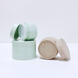 New Style Popular Empty Customized Degradable <b>Wheat</b> Straw Cream Jar 100g 120g 200g Cosmetic Body Lotion Container - Product Image 2