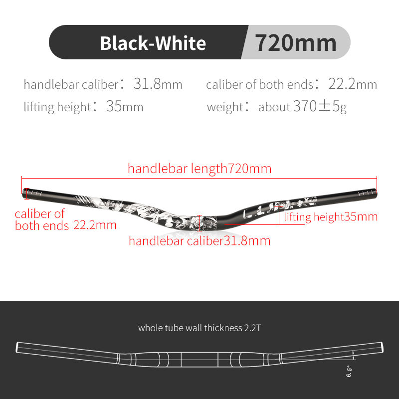 Étiquette noir-blanc 31,8*720 mm