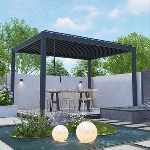 Gazebo y <span class=keywords><strong>pabellón</strong></span> de pérgola al aire libre con cubierta de parasol para proporcionar sombra <span class=keywords><strong>en</strong></span> su <span class=keywords><strong>jardín</strong></span> o patio - Product Image 4