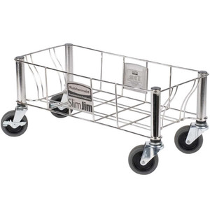 Carrello portaoggetti Rubbermaid Slim Jim in acciaio inox per uso commerciale - Product Image 1