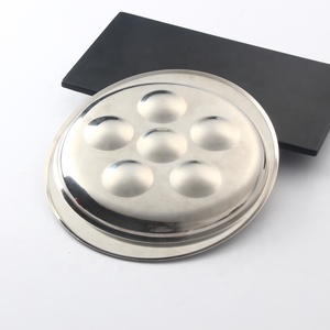 Plat à œufs à la vapeur rectangulaire à tête ronde 6/<span class=keywords><strong>12</strong></span> en acier inoxydable personnalisable, plateaux d'apéritif polis pour hôtel - Product Image 6