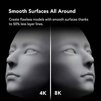 Printer 3D Resin Phrozen Sonic Mini 8K Layar LCD Monokrom 8K 7,1 Inci Presisi Tinggi 22μm 165x72x180mm