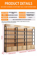 Étagères de présentation ajustables Armoires de rangement multicouches et supports de rangement simples sur pied pour supermarchés