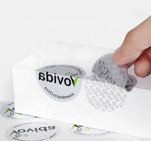 Etiqueta adhesiva vacía MOQ bajo personalizada Número de serie Transferencia parcial Tamper Evident Void Sticker Etiqueta de seguridad - Product Image 4