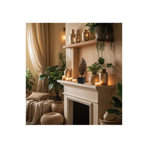Sculpture en <span class=keywords><strong>bois</strong></span> <span class=keywords><strong>massif</strong></span> en forme de feuille, cadeau pour maman, décoration intérieure, salon, style bohème, <span class=keywords><strong>table</strong></span> <span class=keywords><strong>basse</strong></span>, décorations de <span class=keywords><strong>table</strong></span> centrale - Product Image 3