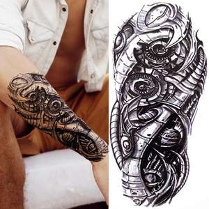 Body Shoulder Arm Cool Designs Skin Safe tatuaggio temporaneo/Tatto/ Tatoo/ Tato Stickers Men - Product Image 3