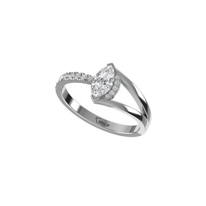 Vintage Style Marquise Cut Lab Grown <b>Diamond</b> <b>Ring</b> 925 Silver 9kt, 14kt, 18kt Gold <b>Rings</b> for Women's Jewelry - Product Image 5