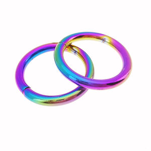 Cincin O Logam Kuat Pelangi, Cincin Lingkaran Gesper Loop Anjing Peliharaan Kerah Harness Gesper - Product Image 3