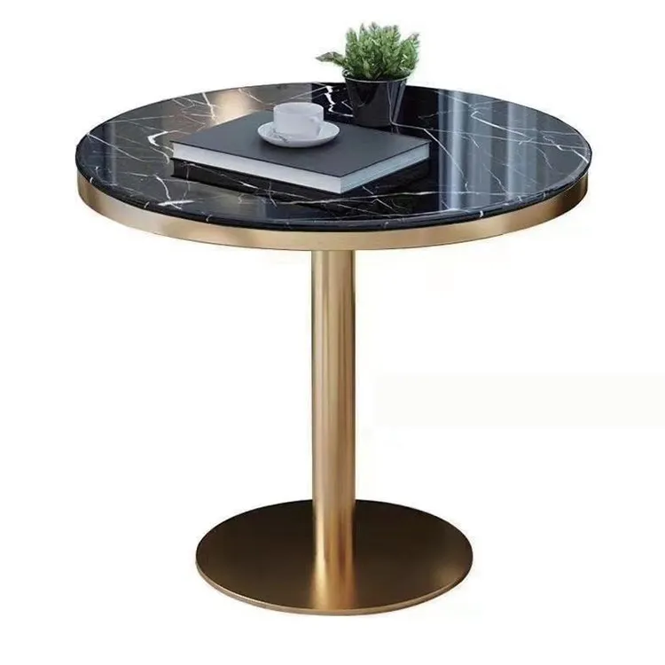 Metal Pedestal Iron Trumpet Table Legs Feet Stand Simple Round Hotel Coffee Restaurant sintered stone dining table room