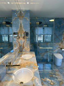 UnionStone Blue Onyx Natural Translucent Backlit Eco-Friendly Modern Waterproof Polished Big Slab Indoor Hotel Graphic Design - Product Image 6