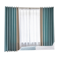 2025S nouveau style coton et lin tissu occultant complet tissu de rideau de chambre