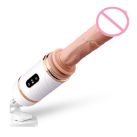Ferngesteuerter Vibrations-Dildo mit Automatischer Teleskopfunktion für Damen-Sexmaschine, Beheizter G-Punkt-Vibrator, Künstlicher Penis-Dildo