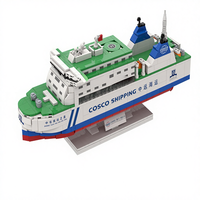 Ensemble de blocs de construction de scènes de navires marins personnalisés et créatifs pour les expositions et les cadeaux commémoratifs