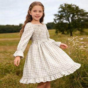 Vestido Casual para Niña 2026 OEM ODM, Manga Larga, <span class=keywords><strong>con</strong></span> Volantes, Estampado, para Todas las Temporadas, Ecológico y Transpirable - Product Image 2