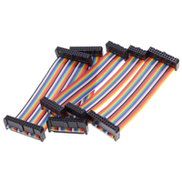 Cable Plano de Arcoíris con Conector IDC de 2.54mm, PVC, Cobre Estañado, Arnés Flexible de 1.5M, 600V, ISO9001 para Automóviles