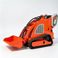 Mini-chargeuse sur chenilles en caoutchouc de petite taille, moteur essence Runtong Euro5, capacité de levage 200 kg, pour travaux agricoles et de construction