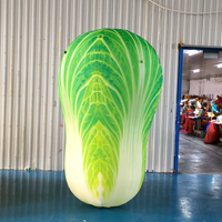 Modèle de chou gonflable géant personnalisé de 6 m, ballon de légume vert pour la promotion en supermarché, décoration d'événements en plein air