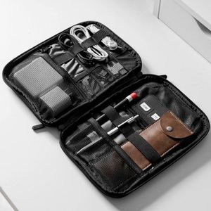 Grande trousse de rangement électronique de voyage pour accessoires technologiques, rangement de câbles, batterie externe, cartes SD, sac de rangement de voyage - Product Image 3