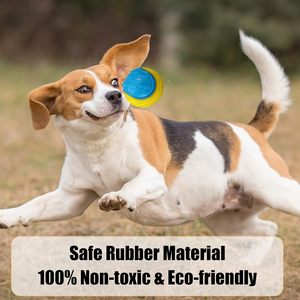 Jouet à mâcher interactif et durable pour chien, balle de sport couineuse, écologique, en caoutchouc TPR coloré, anti-ennui, 60g, pour l'extérieur, vente en gros - Product Image 4