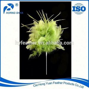 Fleur décorative artificielle fil de paon tige plume Floral Pick pour arrangement floral maison mariage fête Vase décor de vacances - Product Image 3