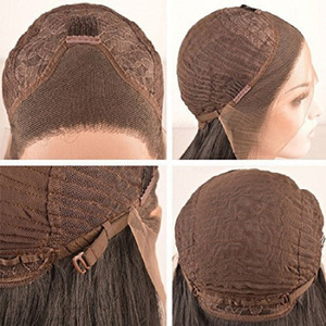 Perruques Lace Front en cheveux humains brésiliens, longues, bouclées profondes, style afro, avec raie centrale, pour femmes européennes et américaines, vente en gros, noires - Product Image 6