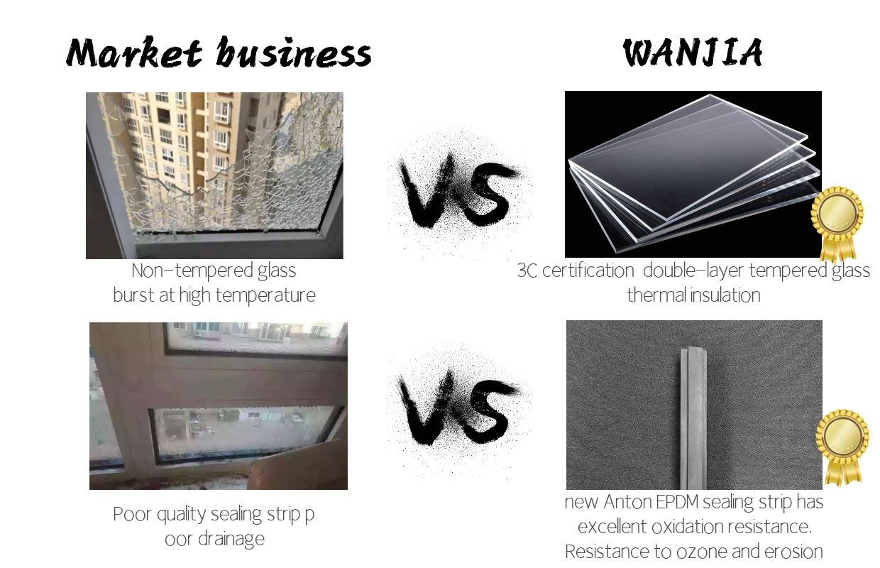 شیشه عایق حرارتی پنجره آلومینیومی لمینت دو جداره 1