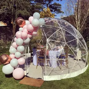Tenda kura-kura tenda pernikahan Tenten Promosi trampolin acara Igloo 3X3 Plexiglass Gazebo rumah kubah mewah