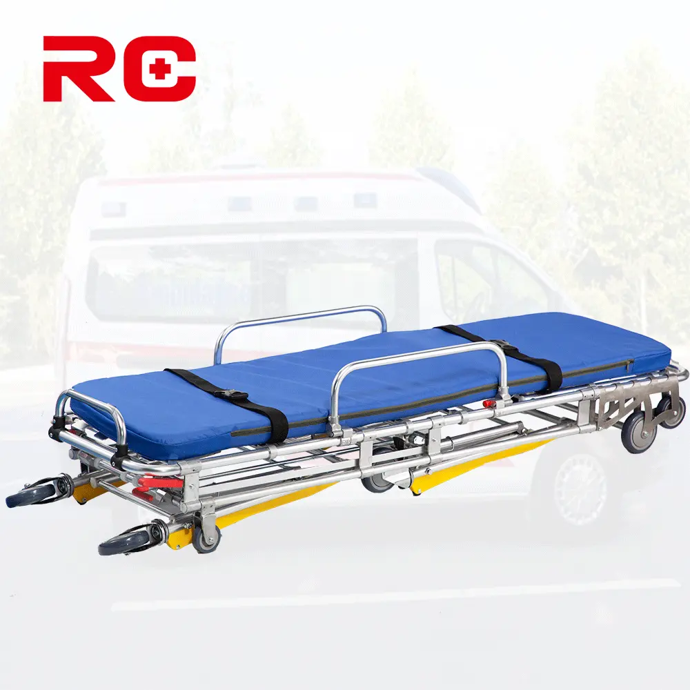 Tıbbi ekipman dağıtım kliniği yatak tıbbi acil sedyesi hastane kullanımı ambulans hasta sedye yatak arabası
