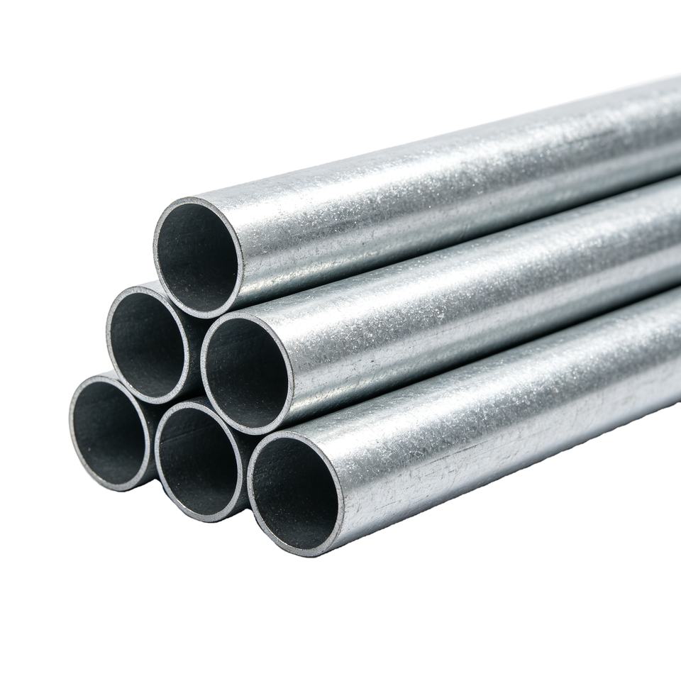 Hot Dipped Galvanized Steel Pipe GI Round Tube for Industrial Workshop ...