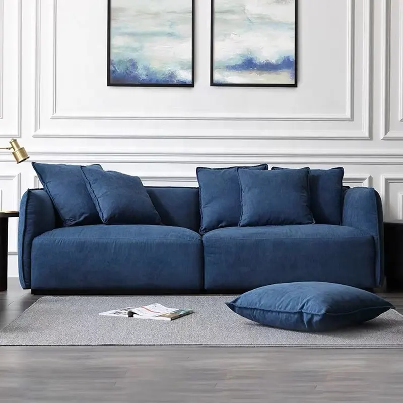 Di vendita calda della cina design moderno divano in tessuto divano moderno metà del <span class=keywords><strong>secolo</strong></span> blu divano in tessuto