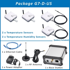 เซ็นเซอร์วัดอุณหภูมิและความชื้นในห้องแบบไร้สาย Zigbee Ethernet Easemind พร้อมระบบแจ้งเตือนอัจฉริยะสำหรับคลังสินค้า - Product Image 2