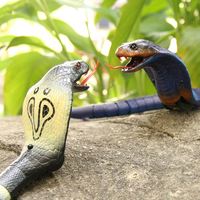 Juguetes de Broma de Halloween, Serpiente Cascabel Realista con Control Remoto Infrarrojo, Naja con Control IR