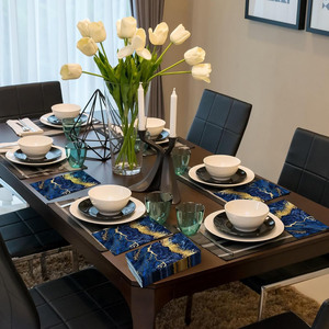 Serviettes de table jetables en papier noir et <span class=keywords><strong>or</strong></span> marbré pour invités, serviettes de toilette jetables 2 plis, serviettes de toilette jetables pour invités - Product Image 6