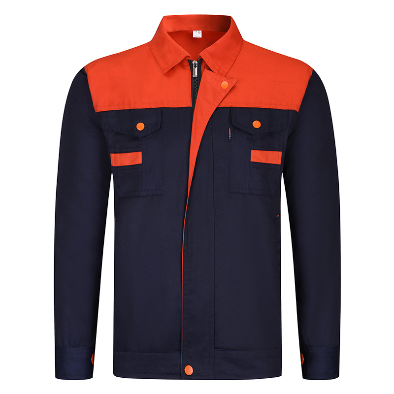 Azul marino y naranja