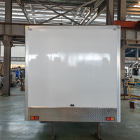 Cuisine mobile Pizza Piaggio pour la restauration rapide, entièrement équipée, en acier inoxydable, en aluminium, résistante à la rouille, isolée, intégrée