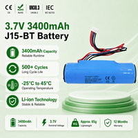 Batterie de remplacement Li-ion Cowon 3,7 V 3400 mAh pour scanner de codes-barres portable IData J15 J15-BT J15BT