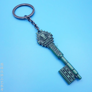 <b>Custom</b> 3D Keychain Zinc Alloy Antique Style <b>Key</b> <b>Ring</b> Film Prop Model Gift - Product Image 1
