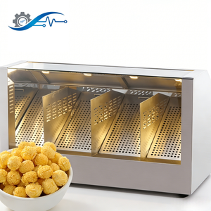 Vitrina Calentadora de Palomitas Comercial de Acero Inoxidable con Iluminación LED Personalizable para Snack <span class=keywords><strong>Bar</strong></span> - Product Image 1