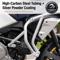 Nouveaux sliders de cadre de moto en acier inoxydable, barres de protection et pare-chocs - Style sport, placement avant